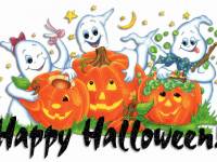 Хэллоуин открытка гифка с привидениями