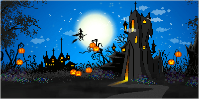 Маленькая картинка на Хэллоуин анимация